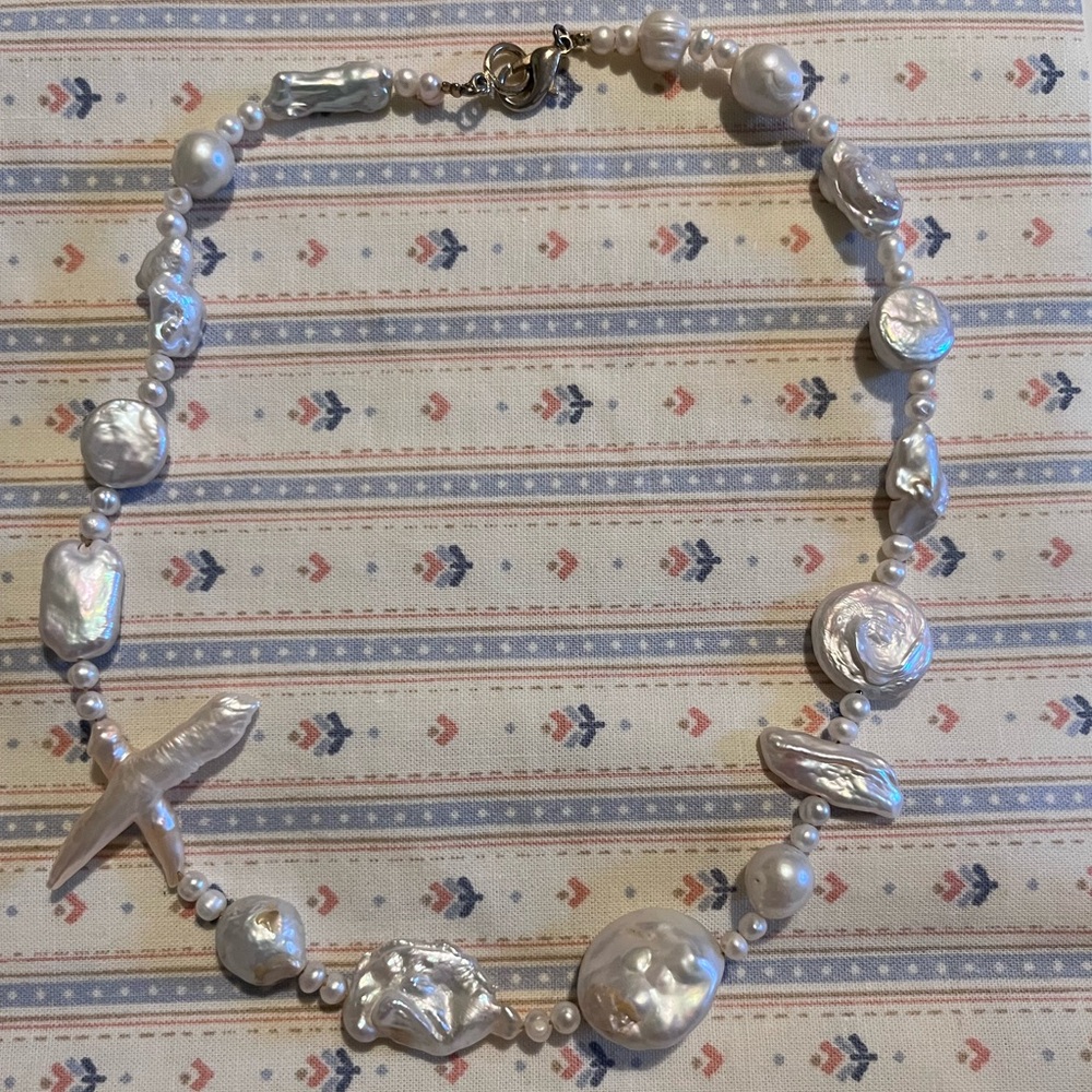 Natural Pearl Necklace real ✨